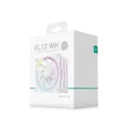 DeepCool FL12 - 3 IN 1 ARGB PWM Fan Kit, 120mm x3, 500–2150 RPM, 55 CFM, ≤32 dB, Fluid Dynamic Bearing, 36 Gen2 LEDs, PBT Frame, 8-Pin Daisy Chain, Anti-Vibration Pads | WHITE - Image 16