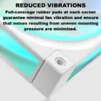 DeepCool FL12 - 3 IN 1 ARGB PWM Fan Kit, 120mm x3, 500–2150 RPM, 55 CFM, ≤32 dB, Fluid Dynamic Bearing, 36 Gen2 LEDs, PBT Frame, 8-Pin Daisy Chain, Anti-Vibration Pads | WHITE - Image 4