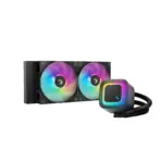DeepCool LE240 V2 CPU Liquid Cooler 240mm Radiator With Frosted Pump 2x ARGB Fans Anti-Leak Tech PWM Control Intel LGA1851/1700/1200 AMD AM5/AM4 | BLACK  - Image 9