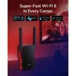 Cudy RE3000 AX3000 WiFi 6 Mesh Range Extender – Dual Band 2402 Mbps + 574 Mbps, Gigabit Port, OFDMA, MU-MIMO, WPA3, WPS, Wired/Wireless Backhaul, Supports 50 Devices