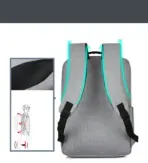 Business Slim Formal Laptop Backpack for up to 15.6 Inch - Durable Oxford Textile - USB Charging Port - Organized Compartments - Waterproof - Heavily Padded for Sensitive Electronics Impact Protection - RED - Image 34