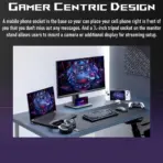 ASUS ROG Strix XG259QNS 24.5-inch  FHD 380Hz OC Fast IPS Gaming Monitor – 0.3ms, HDR400, ELMB Sync, FreeSync Premium, Gaming A.I. , DP 1.4, HDMI 2.0, USB Hub, Adjustable Stand | BLACK - Image 3