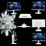 ASUS ROG Strix XG259QNS-W 24.5-inch  FHD 380Hz OC Fast IPS Gaming Monitor – 0.3ms, HDR400, ELMB Sync, FreeSync Premium, Gaming A.I. , DP 1.4, HDMI 2.0, USB Hub, Adjustable Stand | WHITE - Image 16
