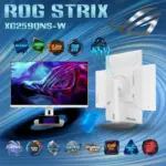 ASUS ROG Strix XG259QNS-W 24.5-inch  FHD 380Hz OC Fast IPS Gaming Monitor – 0.3ms, HDR400, ELMB Sync, FreeSync Premium, Gaming A.I. , DP 1.4, HDMI 2.0, USB Hub, Adjustable Stand | WHITE