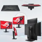 ASUS ROG Strix XG27ACMS 27-inch WQHD 2560x1440 Gaming Monitor, 320Hz OC, 0.3ms Fast IPS, G-SYNC Compatible, FreeSync Premium, USB-C DP Alt Mode, HDR400, 4-Way Adjustable | BLACK - Image 10