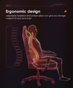 APEX SEAT "Ignition XL" Gaming Chair With 160KG Capacity, PU+Velvet+Suede Upholstery, Recline 90–141°, 4D Armrests, Magnetic Headrest, Class-4 Gas Lift, Frog Mechanism, Iron Base , ≤160KG Capacity| RACING BLACK RED WHITE - Image 8