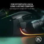 Razer Basilisk V3 Pro Wireless Gaming Mouse : HyperScroll Tilt Wheel - 30K DPI Optical Sensor - Gen-3 Optical Switches - 13-Zone Chroma RGB - 13 Programmable Controls - 3 Connection Modes | Black - Image 4