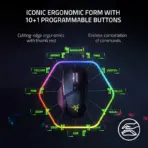 Razer Basilisk V3 Pro Wireless Gaming Mouse : HyperScroll Tilt Wheel - 30K DPI Optical Sensor - Gen-3 Optical Switches - 13-Zone Chroma RGB - 13 Programmable Controls - 3 Connection Modes | Black - Image 3