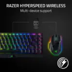 Razer Basilisk V3 Pro Wireless Gaming Mouse : HyperScroll Tilt Wheel - 30K DPI Optical Sensor - Gen-3 Optical Switches - 13-Zone Chroma RGB - 13 Programmable Controls - 3 Connection Modes | Black - Image 10