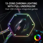Razer Basilisk V3 Pro Wireless Gaming Mouse : HyperScroll Tilt Wheel - 30K DPI Optical Sensor - Gen-3 Optical Switches - 13-Zone Chroma RGB - 13 Programmable Controls - 3 Connection Modes | Black - Image 8