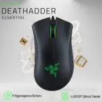 Razer DeathAdder Essential Optical Esports Gaming Mouse | 6400 DPI Precision Sensor | 5 Programmable Buttons | Mechanical Switches 10M Clicks | Ergonomic Right-Handed Design  | BLACK