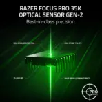 Razer Viper V3 Pro Wireless Esports Gaming Mouse: Symmetrical - 54g Lightweight - 8K Polling - 35K DPI Optical Sensor - Gen3 Optical Switches - 8 Programmable Controls - Black ) - Image 6