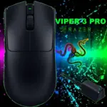 Razer Viper V3 Pro Wireless Esports Gaming Mouse: Symmetrical - 54g Lightweight - 8K Polling - 35K DPI Optical Sensor - Gen3 Optical Switches - 8 Programmable Controls - Black )