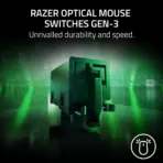 Razer Viper V3 Pro Wireless Esports Gaming Mouse: Symmetrical - 54g Lightweight - 8K Polling - 35K DPI Optical Sensor - Gen3 Optical Switches - 8 Programmable Controls - Black ) - Image 3