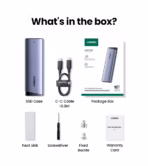 UGREEN M.2 NVMe & SATA SSD Aluminum Alloy Enclosure - Dual Protocol M.2 to USB Type-C SSD Adapter - Supports M.2 2230, M.2 2242, M.2 2260, M.2 2280 - 10Gbps Speed ,Up to 2TB Capacity , For Windows/macOS/Linux | SILVER ~ CM767 - 15813  - Image 8