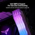 Team Group T-Force Delta RGB DDR5 8GB RAM White Kit (2x 8GB) 288-Pin 6000MT/s PC5-48000 CL38 1.25V Intel XMP 3.0 & AMD EXPO Desktop Memory | WHITE ~ FF4D516G6000HC38ADC01 - Image 3