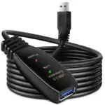USB 3.0 Type-A Male to Female Extension Cable, 10 Meters, Blue, Up to 5Gbps, Double-Shielded 28AWG + 24AWG, USB 2.0 and 1.1 Compatible