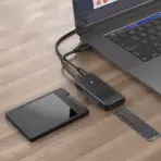 SATA To USB-C 5Gbps Adapter With Dual Protocol Support For M.2 NGFF & 2.5/3.5 Inch SATA SSD HDD, USB3.0 To SATA Cable With JMS578 Chipset & Optional DC Power Port - Image 5