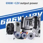 Segotep AN750W White Iceberg Edition 750W 80 PLUS PSU With 87.47% Efficiency, Active PFC, 120mm Hydraulic Bearing Fan, Flat White Cables & Smart Temp Control  - Image 4