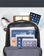 Business Slim Formal Laptop Backpack for up to 15.6 Inch - Durable Oxford Textile - USB Charging Port - Organized Compartments - Waterproof - Heavily Padded for Sensitive Electronics Impact Protection - RED - Image 39