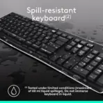 Logitech MK270 Wireless Keyboard And Mouse Combo – Full-Size Layout, 8 Media Keys, Spill-Resistant, 36-Month Keyboard Battery, 2.4GHz USB Receiver, Optical Mouse, Supports Windows® & ChromeOS™ | Black - Image 4