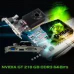 LYNX NVIDIA GT 210 Graphics Card 1GB DDR3 64-Bits 1000Mhz Core , Desktop Video Card for Gaming PC, DVI-I, HDMI, VGA,  Low Profile Computer GPU, PCI Express  Video Graphics Card 