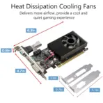 LYNX NVIDIA GT 210 Graphics Card 1GB DDR3 64-Bits 1000Mhz Core , Desktop Video Card for Gaming PC, DVI-I, HDMI, VGA,  Low Profile Computer GPU, PCI Express  Video Graphics Card  - Image 3