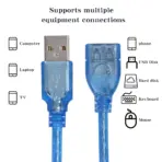 USB 2.0 Extension Cable 10m (Male to Female) – High-Quality Data Transfer & Power Delivery, 28AWG + 24AWG, Extended Reach for Device Connectivity - Image 2