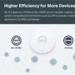 TP-Link EAP613 Wireless Access Point w/o DC Adapter | Ultra-Slim | Omada True Wi-Fi 6 AX1800 | Mesh, Seamless Roaming, WPA3, MU-MIMO | Remote & App Control | PoE+ Powered | Multiple Controller Options