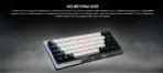 GAMDIAS HERMES M4 HYBRID MECHANICAL 60% GAMING KEYBOARD WITH RED SWITCH | WIRELESS or WIRED CONNECTIVITY | DUAL COLOR WAY KEY CAPS | ANTI-GHOSTING WITH N-KEY ROLLOVER | SOFTWARE MACRO KEYS | METAL PANEL FINISH - Image 2