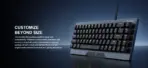 GAMDIAS HERMES M4 Gaming Mechanical Keyboard 65% Form Factor , Hotswappable Red Switch , 20 RGB Effects ,Anti-ghosting With N-key Rollover , Software Customizable Macro Key , Metal Contoured Finish - Image 4