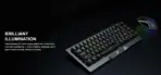 GAMDIAS HERMES M4 Gaming Mechanical Keyboard 65% Form Factor , Hotswappable Red Switch , 20 RGB Effects ,Anti-ghosting With N-key Rollover , Software Customizable Macro Key , Metal Contoured Finish - Image 9