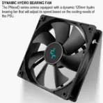 DeepCool PN750D PSU 750W ATX 3.1 &PCIe 5.1 Standard 80 Plus Gold efficiency; Dedicated 12V-2x6, 2 EPS, and 3 PCIe Connectors, Dynamic 120mm Fan, Robust Protection (OVP, OCP, etc.) ; Non-Modular | BLACK - Image 5