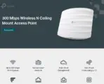 TP-Link FESTA F41 300Mbps Wireless N Ceiling Mount Access Point – PoE Support, Cloud Management, Easy Setup, 2x4dBi Antennas, Wall/Ceiling Mount Kit