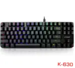 E-YOOSO K630 Wired Mechanical Gaming Keyboard – 87 Keys, Blue Switches, Anti-Ghosting, Ergonomic Design, 12 Multimedia Keys, Windows & Mac Compatible - Image 2