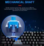 E-YOOSO K630 Wired Mechanical Gaming Keyboard – 87 Keys, Blue Switches, Anti-Ghosting, Ergonomic Design, 12 Multimedia Keys, Windows & Mac Compatible - Image 4