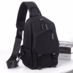 EZ EXP030 Sling Bag – Multi-Compartment Waterproof Oxford Crossbody for Daily, Business & Travel Use | Black