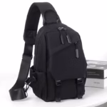 EZ EXP030 Sling Bag – Multi-Compartment Waterproof Oxford Crossbody for Daily, Business & Travel Use | Black
