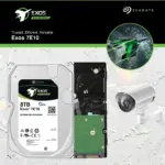 Seagate Exos 7E10 ST10000NM017B 8TB Enterprise HDD | 7200RPM | 256MB Cache | SATA 6Gb/s | 263MB/s Transfer | 2M-Hour MTBF | 24x7 Workload 550TB/Yr