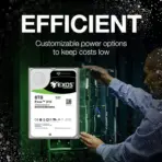 Seagate Exos X10 Enterprise Capacity 8TB 3.5 inch HDD , 7200 RPM SATA 6Gb/s 256MB Cache Hyperscale 512e Internal Hard Drive ST8000NM0016