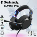 Skullcandy SLYR Pro Wired Gaming Headset With 50mm Drivers, Enhanced Sound Perception, AI Clear Voice Mic, Multi-Platform USB-C/3.5mm Support, Lightweight Comfort | Blue DigiHype