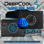 DEEPCOOL Wind PAL Mini Notebook Cooling Pad | 140mm Blue LED Fan, Metal Mesh Panel, Compatible with 39.62 cm (15.6") notebooks and Below - 340X250X25mm