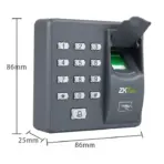 ZKTeco X6 Fingerprint All-in-One Access Control Machine With 500 Fingerprints, 500 Cards, HD ZKFinger10.0 Sensor, Password Access, Mechanical Buttons, Alarm & Compact Design - Image 3
