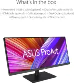 ASUS ProArt Display PA348CGV – 34-Inch Ultra-Wide QHD 3440x1440 IPS Monitor, 120Hz FreeSync Premium Pro, 98% DCI-P3, ΔE < 2, HDR400, USB-C 90W PD, Ergonomic Stand | BLACK  ~ 6 MONTHS WARRANTY - Image 8