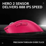 Logitech G PRO X SUPERLIGHT 2 Wireless Gaming Mouse With HERO 2 Sensor Up To 44,000 DPI, LIGHTSPEED 8K Polling, LIGHTFORCE Hybrid Switches, 95-Hour Battery, 60g Ultra-Light Design | PINK ~ 1 Month Warranty - Image 13
