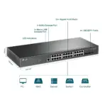 JetStream TL-SG3428X 24-Port Gigabit L2+ Managed Switch With 4× 10GE SFP+ Slots, Omada SDN Cloud Management, Static Routing, Advanced Security, QoS & IPv6 Support - Image 3