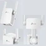 TP-Link AC750 Mesh Wi-Fi Range Extender RE205 ; Dual Band 2.4 GHz (300 Mbps) & 5 GHz (433 Mbps) ; Wi-Fi Dead-Zone Killer ; External Antennas ; Smart Signal Indicator ; Compatible with Windows, macOS, Linux | RE205 WHITE - Image 7