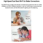 TP-Link AC750 Mesh Wi-Fi Range Extender RE205 ; Dual Band 2.4 GHz (300 Mbps) & 5 GHz (433 Mbps) ; Wi-Fi Dead-Zone Killer ; External Antennas ; Smart Signal Indicator ; Compatible with Windows, macOS, Linux | RE205 WHITE - Image 5
