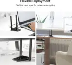 TP-Link Archer TX20U Plus WiFi 6 USB Adapter for Desktop PC -  AX1800 Wireless Network Adapter with 2.4GHz, 5GHz, High Gain Dual Band 5dBi Antenna, WPA3, Supports Windows  - Image 5