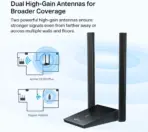 TP-Link Archer TX20U Plus WiFi 6 USB Adapter for Desktop PC -  AX1800 Wireless Network Adapter with 2.4GHz, 5GHz, High Gain Dual Band 5dBi Antenna, WPA3, Supports Windows  - Image 2